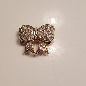 ✨ Sparkling Rhinestone Bow Brooch Pendant – Wear as Pin or Necklace Accent ✨
